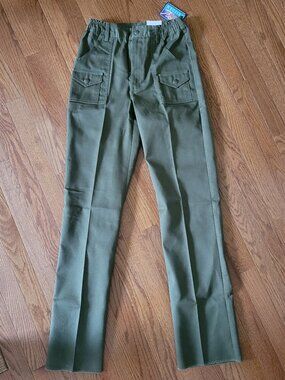 Vintage 90's DEADSTOCK Boy Scouts of America Pants Boys Sz 14 Cargo Uniform W27